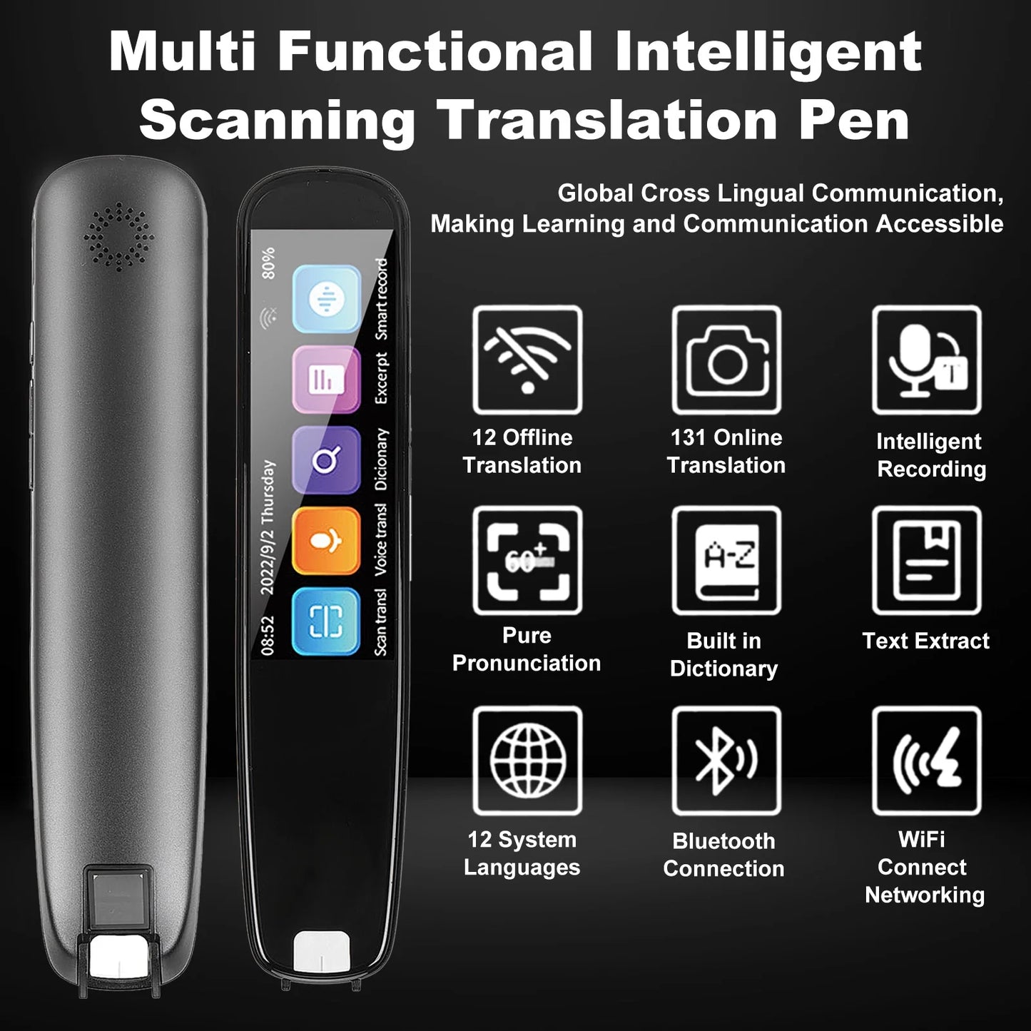 Translation Scanning Pen Device with 131 Languages