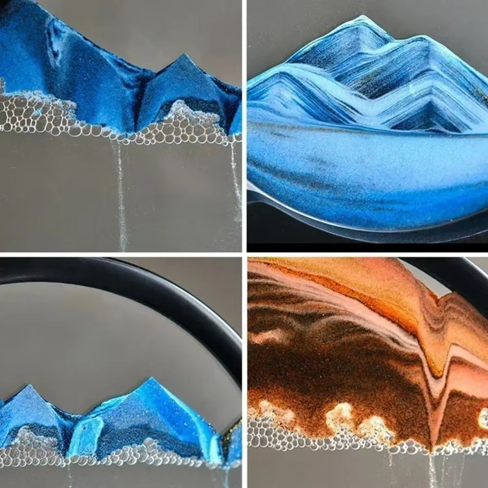 Mindful Sands: Meditative 3D Moving Sand Art