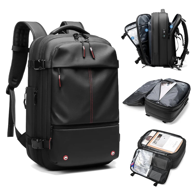 17 Inch Laptop Travel Backpack with Vacuum Compression Large Capacity